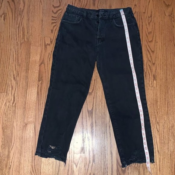 J BRAND Ivy High Rise Crop Straight - Double Cross Size 27 - Picture 13 of 14